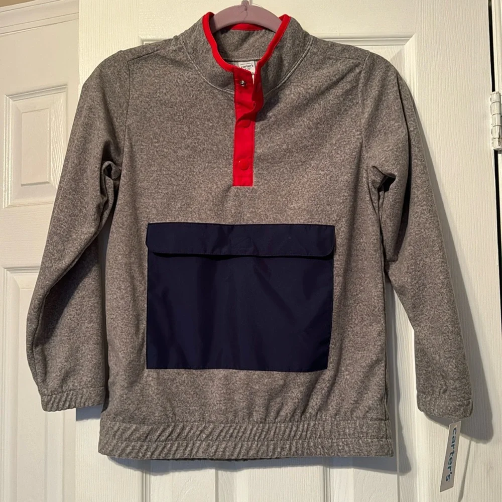 💙 NWT! Carters Brushed Fleece Pullover